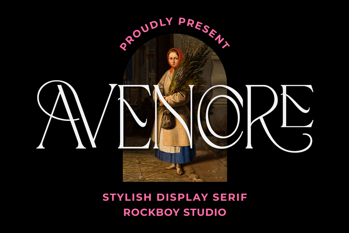 Avencore - Display Serif Font, a Serif Font by RockboyStd (Photo 1 of 12)