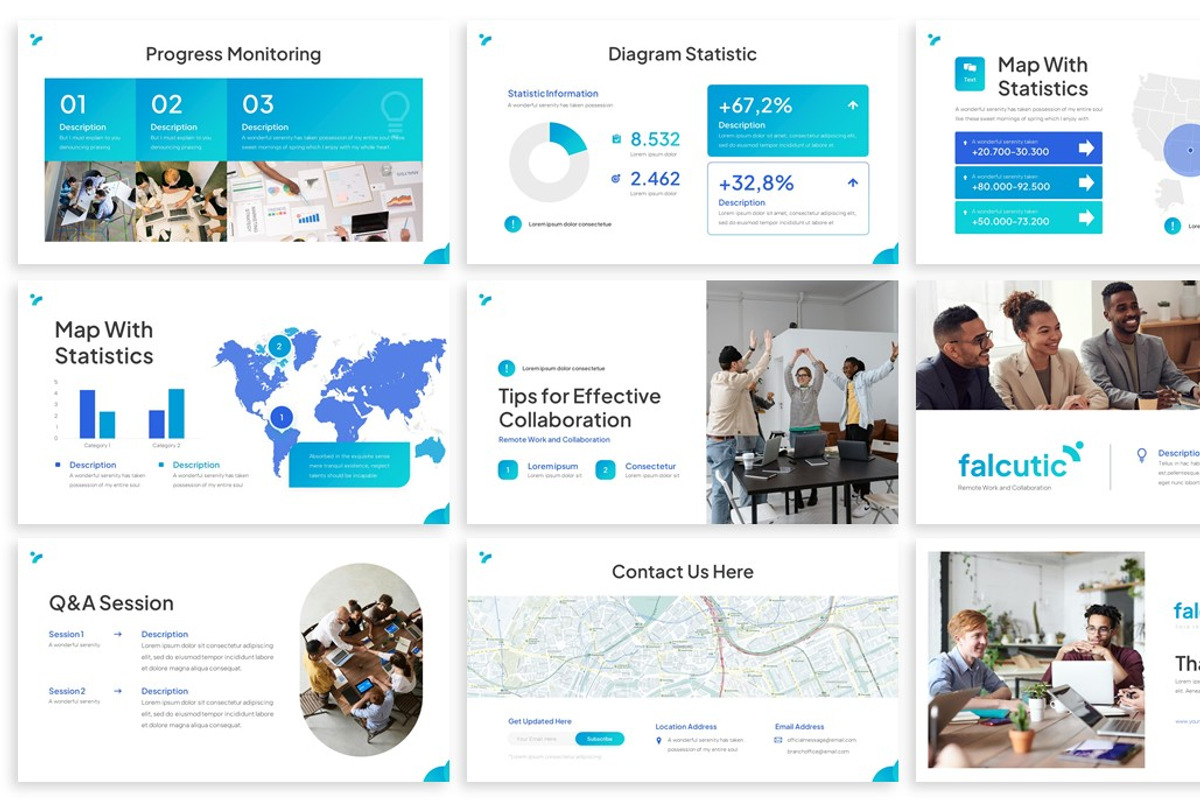 Facultic - Remote Work Google Slides, a Presentation Template by SlideFactory (Photo 4 of 4)