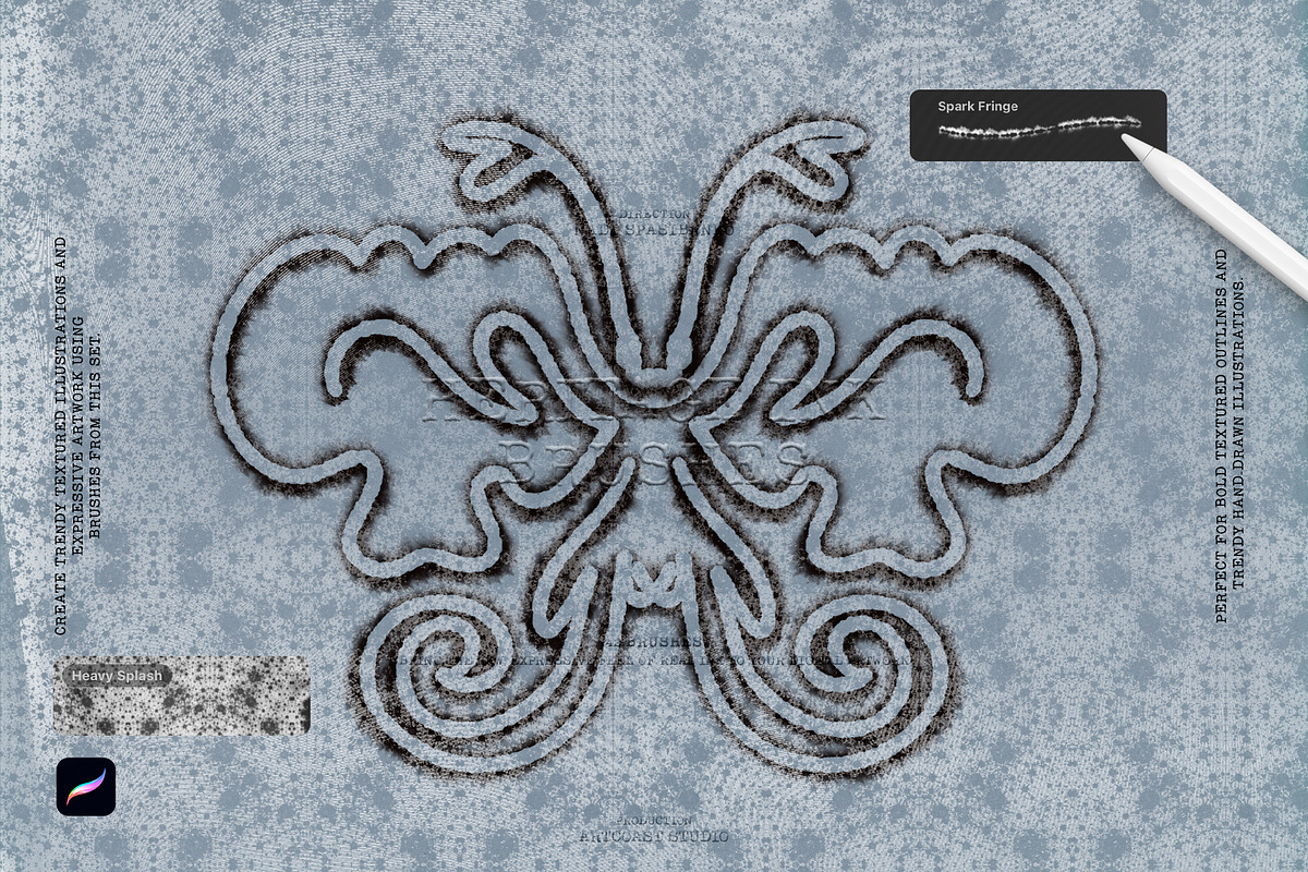 Heritage Ink Procreate Brushes, a Brush Add-On by Spasibenko Art (Photo 4 of 5)