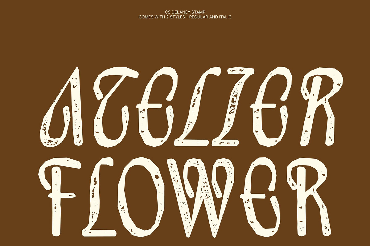 CS Delaney Stamp, a Sans Serif Font by Craft Supply Co. (Photo 2 of 8)