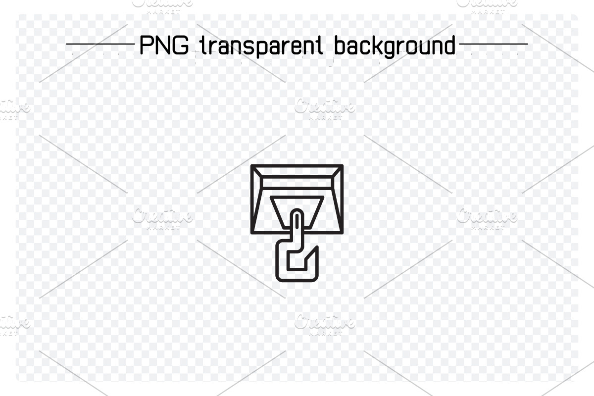 Crane Hook Line Icons Set, an Outline Icon by Designfour (Photo 6 of 7)