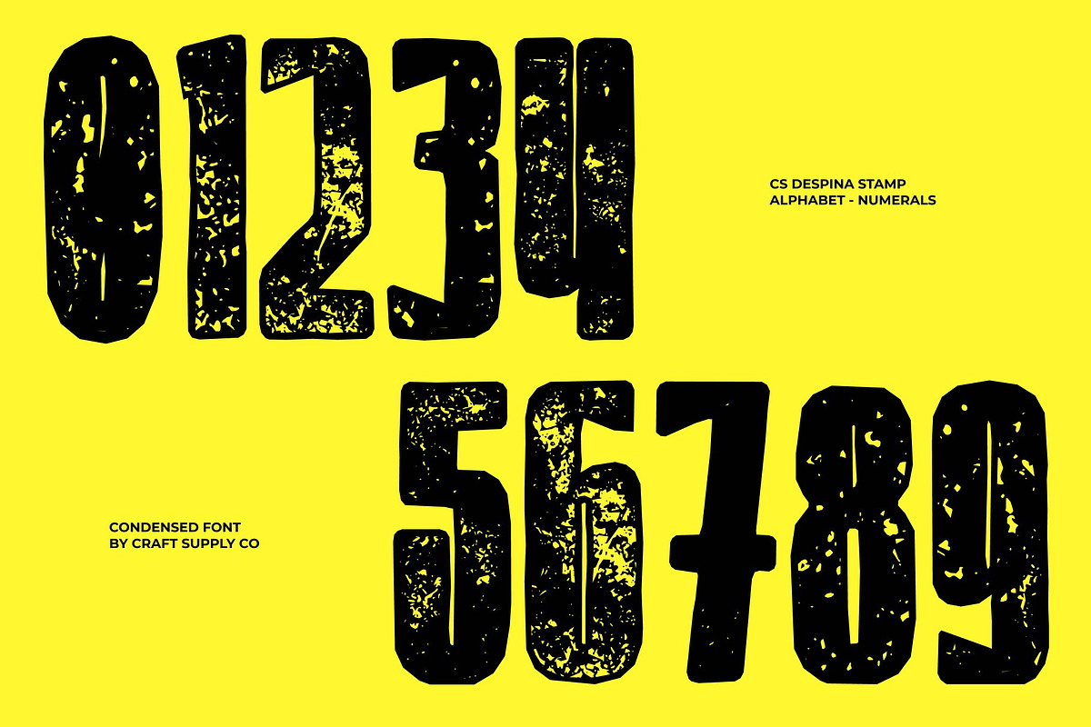 CS Despina Stamp, a Sans Serif Font by Craft Supply Co. (Photo 6 of 8)