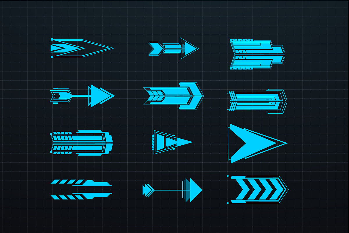 Sci-fi Futuristic element HUD Design, a Technology Illustration by ZinetroN (Photo 9 of 9)
