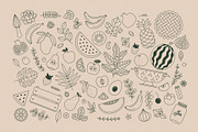 Minimalist fruits collection, a Food Illustration by adehoidar (Thumbnail 2 of 9)