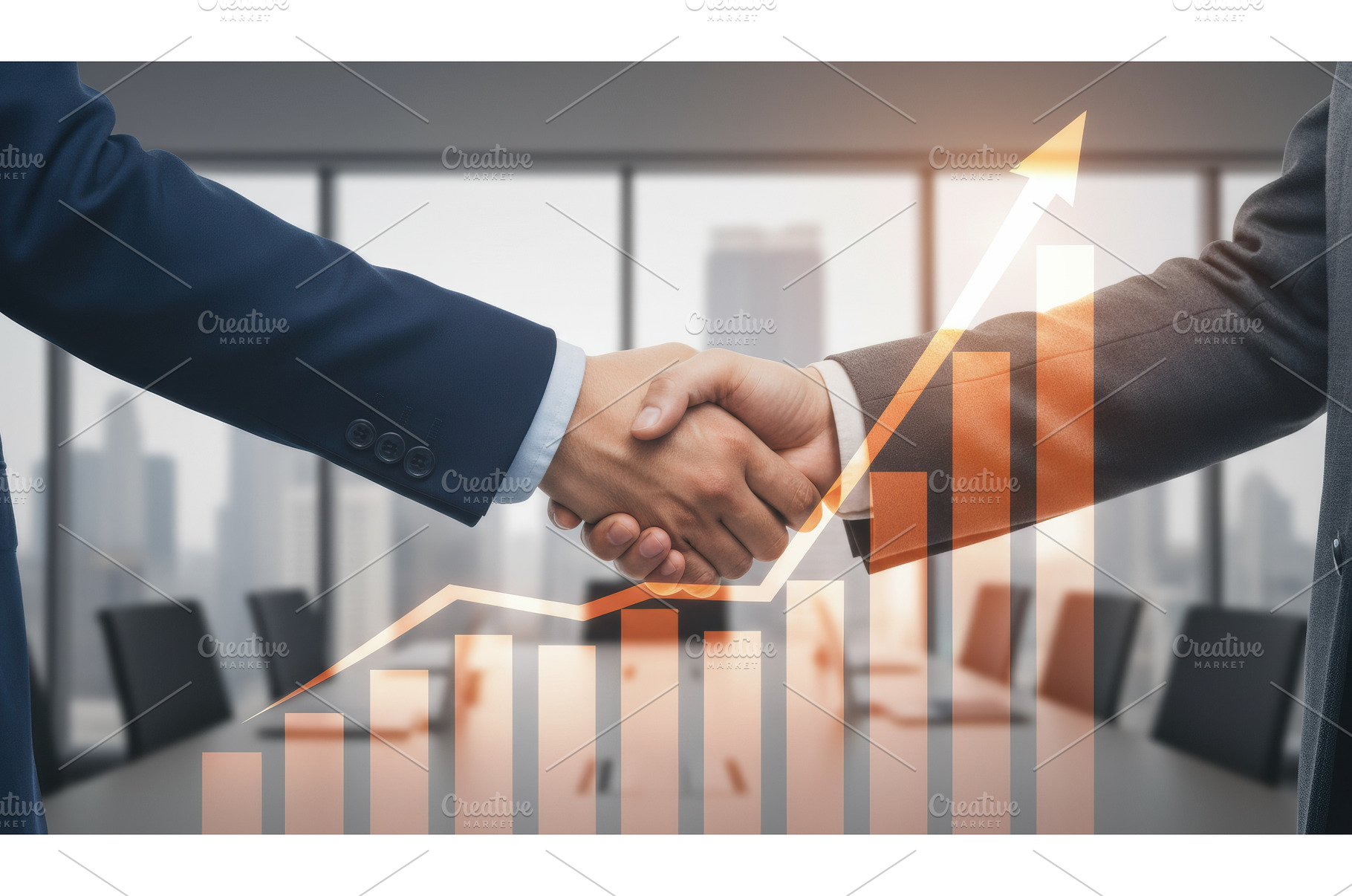 Business people handshake with, a Business Photo by Igor Tichonow