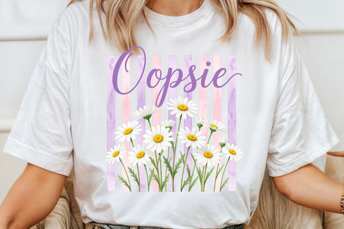 Oopsie Daisy Preppy Summer PNG, a Seasonal Illustration by Sublimation Artist (Photo 4 of 9)