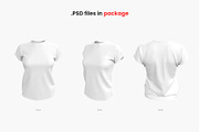 Realistic Women T-Shirt Mockup, a Shirt Mockup by Mockup+ (Thumbnail 2 of 5)