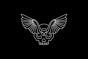 barn owl fly wings hunter logo, a Branding & Logo Template by devastd