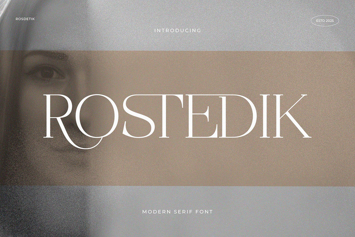Rostedik – Modern Display Serif Font, a Serif Font by BrandSemut (Photo 1 of 8)