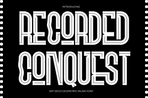 RECORDED CONQUEST - CONDENSED FONT