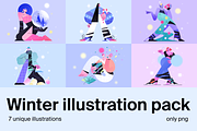 Happy winter illustration pack, a Food Illustration by 13chrisart (Thumbnail 1 of 4)