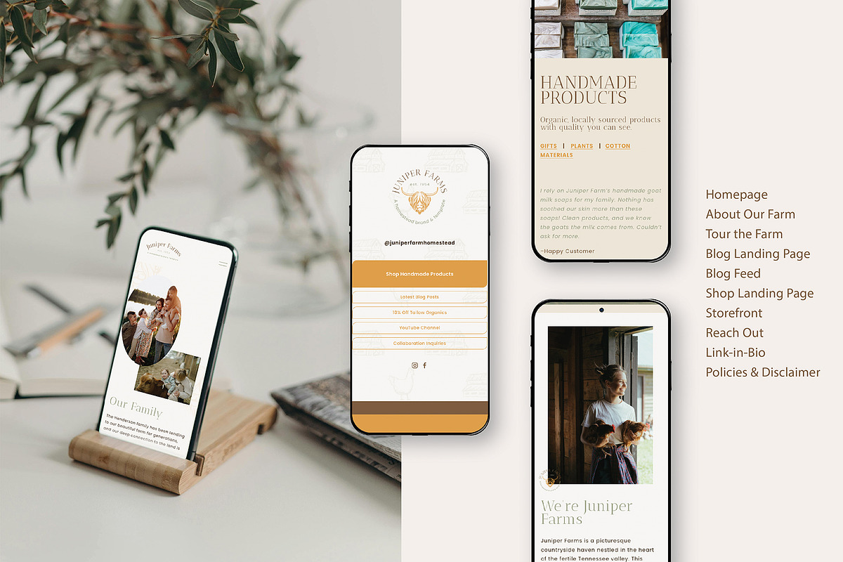Homestead SS Website Template, a Templates & Theme by Finicky Fox Design (Photo 5 of 7)