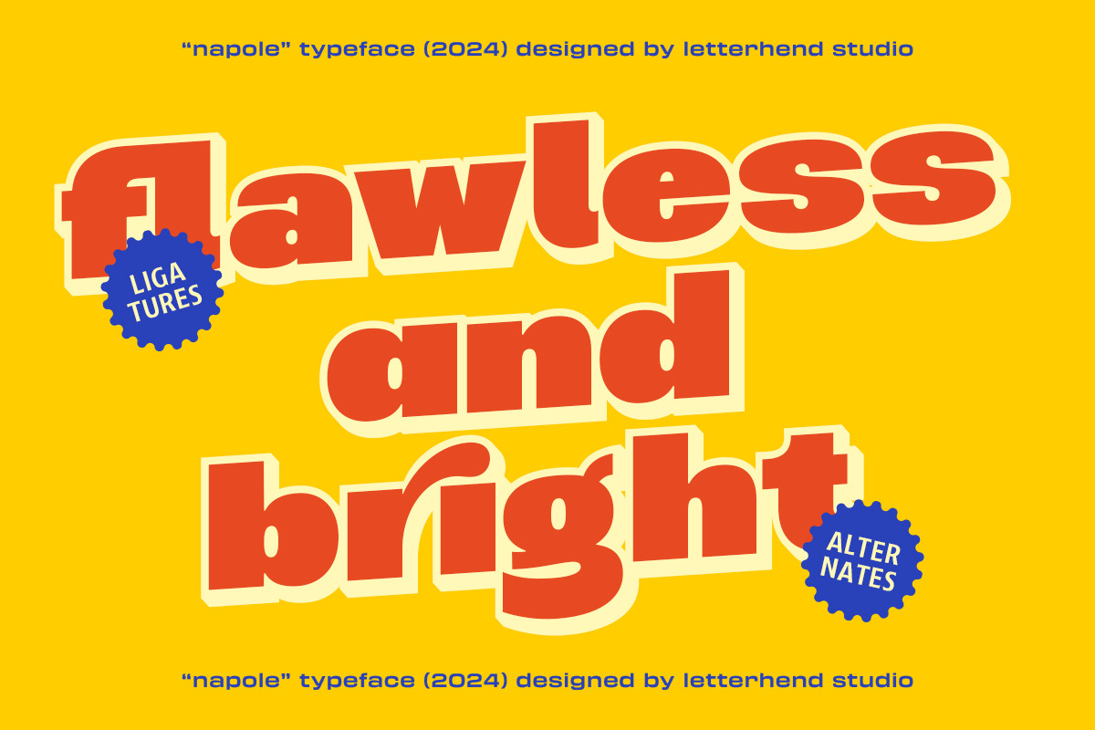 Napole Bold Sans, a Sans Serif Font by Letterhend Studio (Photo 7 of 9)