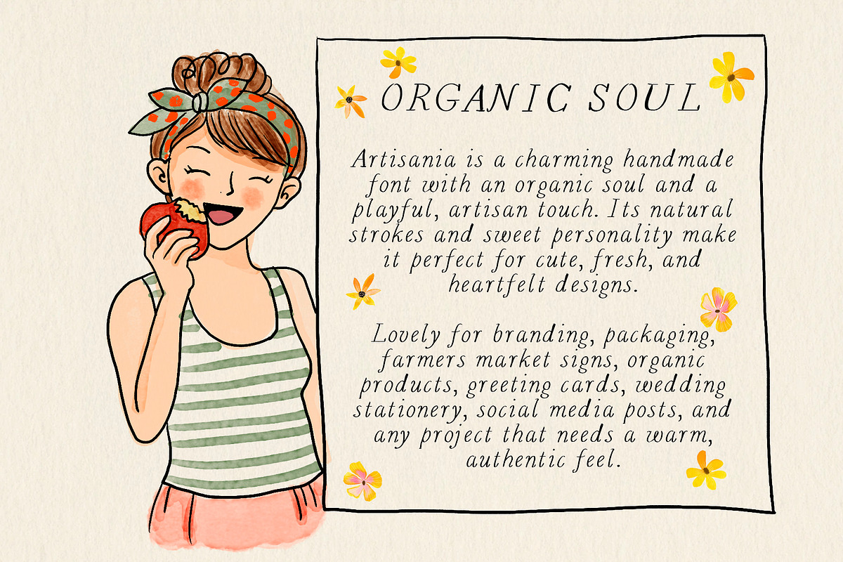 Artisania Handmade Font, a Handwritten Font by Lemon Pie Studio (Photo 2 of 11)