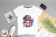 Watercolor 4th of July Clipart, an Object Graphic by Negarin Digital Art (Thumbnail 6 of 11)