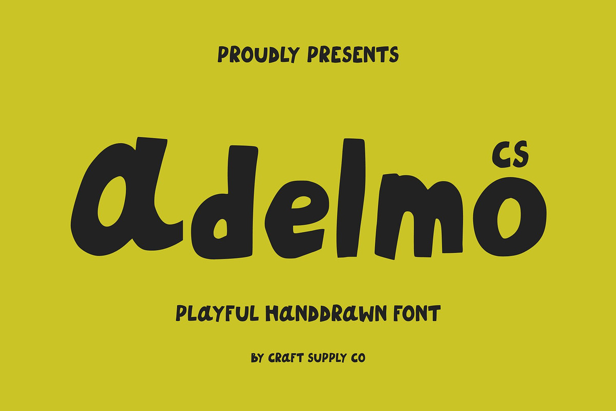 CS Adelmo – Playful Font, a Handwritten Font by Craft Supply Co. (Photo 1 of 8)