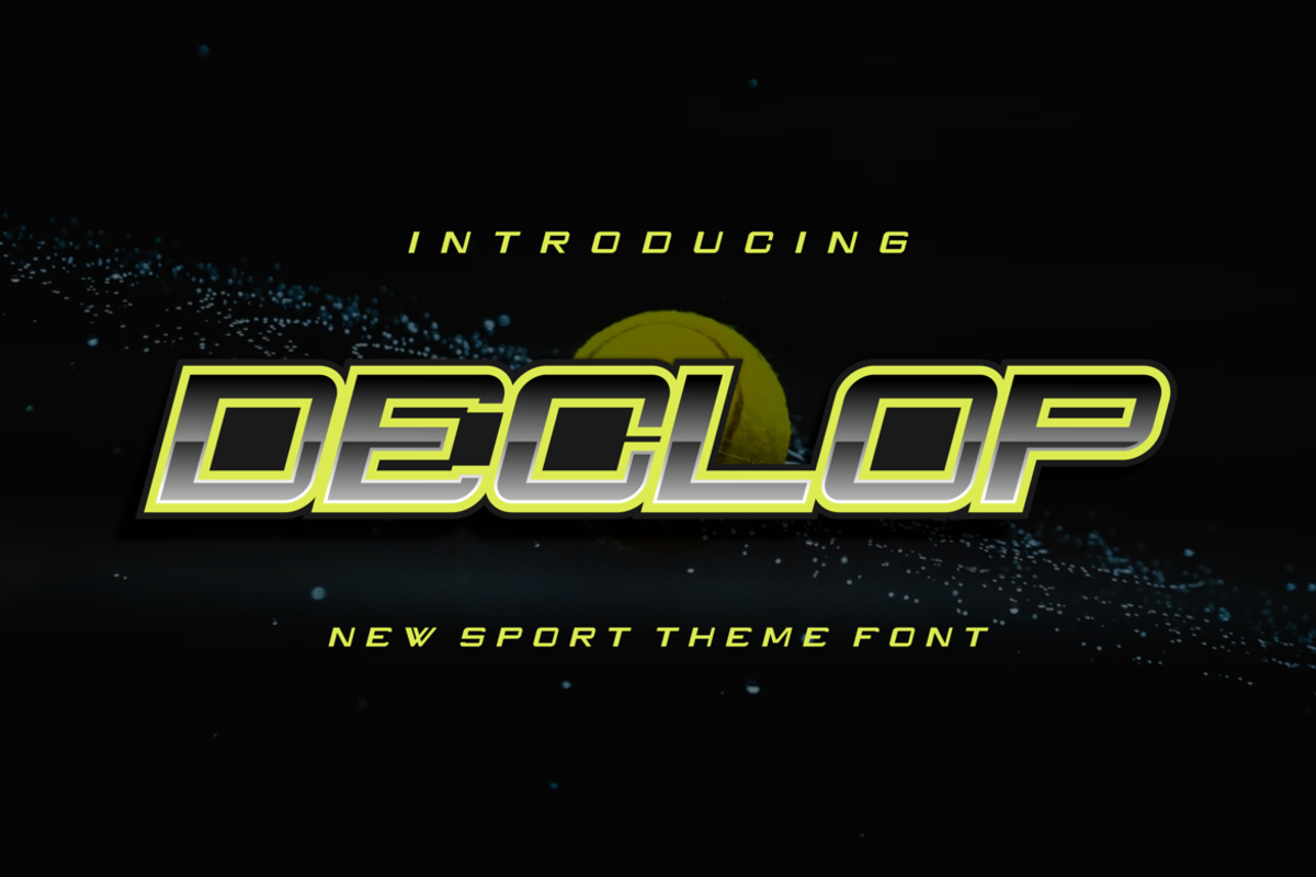 Declop, a Sans Serif Font by albert_kalingga (Photo 1 of 4)