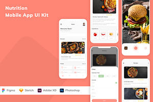 Nutrition Mobile App UI Kit