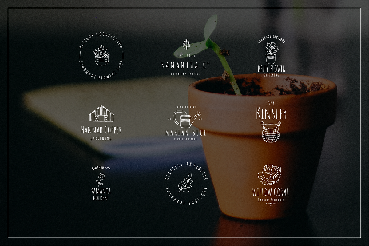 101 Vector Gardening Doodles, a Branding & Logo Template by pawellpi (Photo 17 of 22)