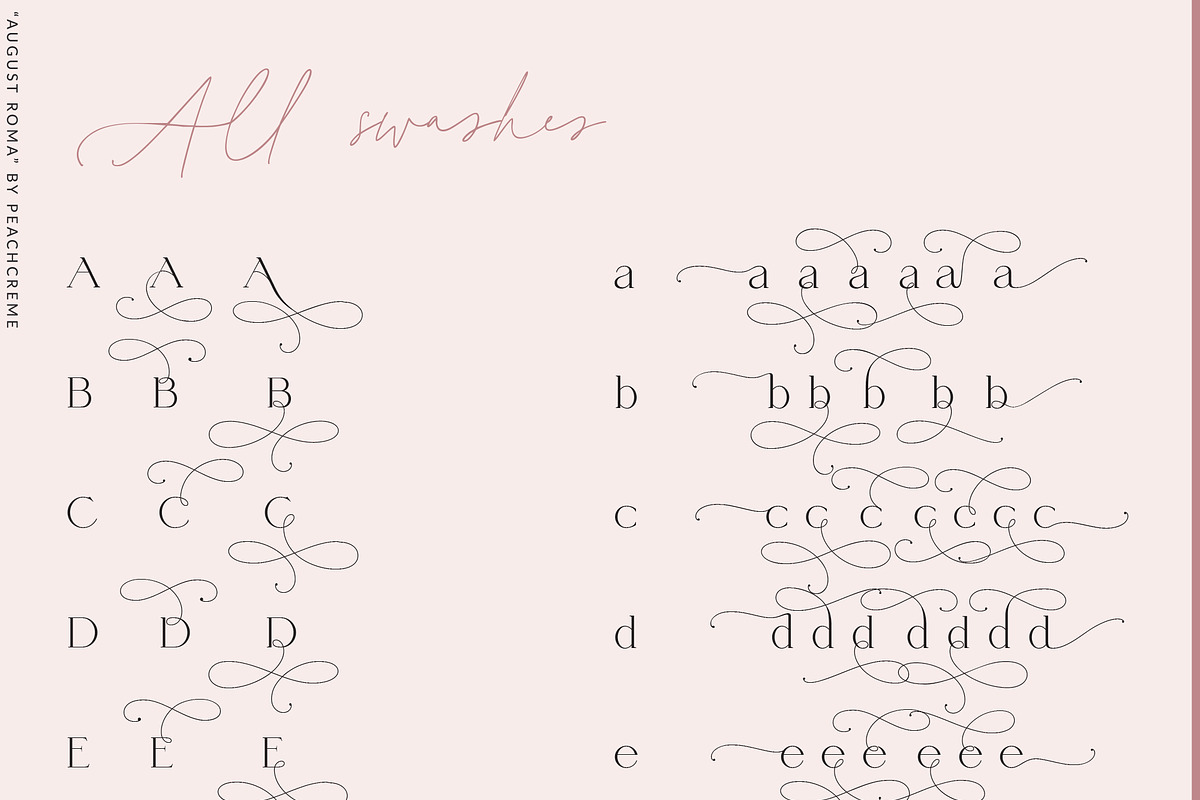 August Roma//Elegant Luxury Font Duo, a Handwritten Font by PeachCreme (Photo 41 of 43)