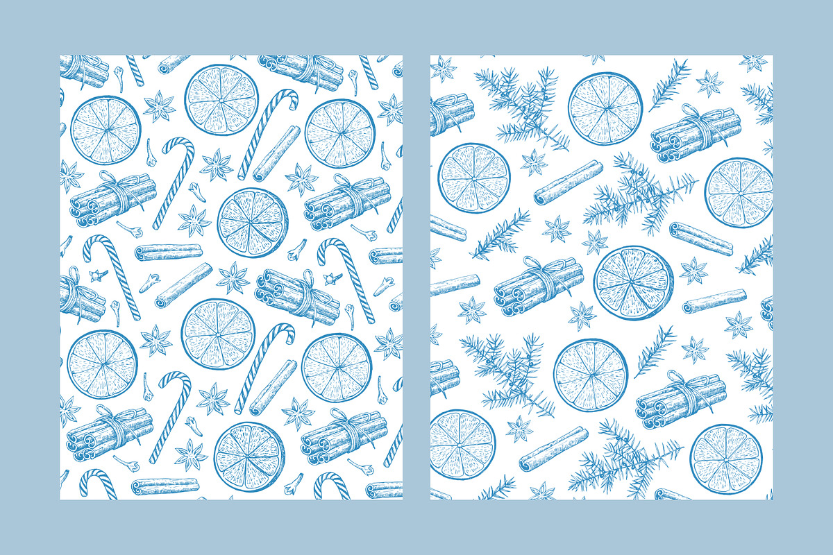 Christmas patterns and elements, a Seasonal Illustration by Robusta (Photo 4 of 9)