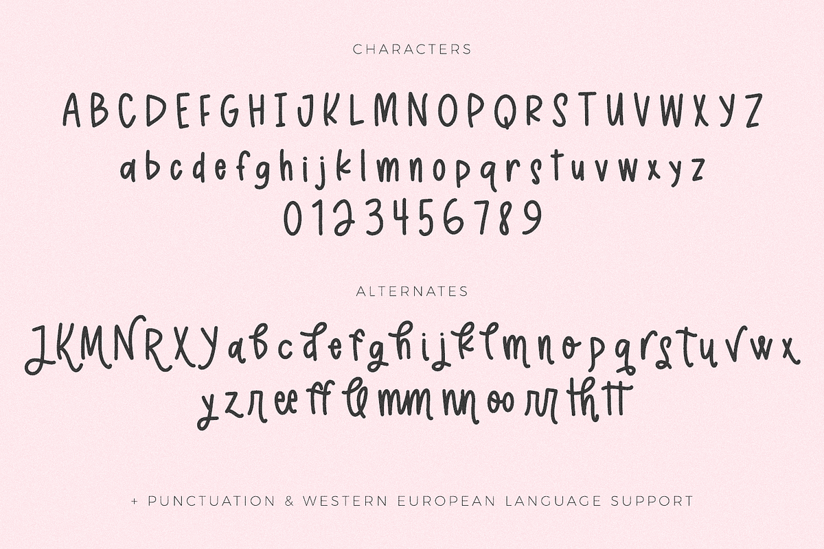 Strawberry Garden Sans, a Handwritten Font by Beck McCormick (Photo 10 of 10)