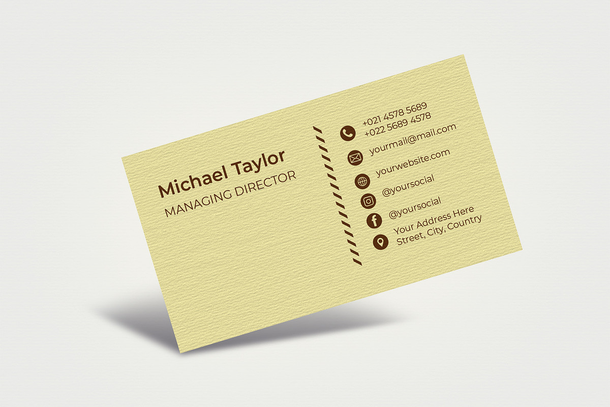 Retro Business Card Design Template, a Business Card Template by Kseniya-Omega (Photo 4 of 4)
