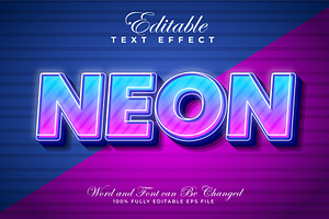 Neon Text Effect Style | EPS, a Layer Style Add-On by padilah_a