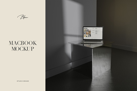 BLEU I Macbook Mockup No.17
