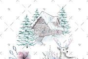 Winter Fairytale Cliparts, an Illustration by Phantasia Design (Thumbnail 2 of 8)
