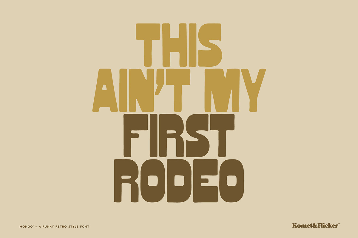 MONGO, a Font by Komet & Flicker (Photo 6 of 10)