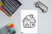 Cute Christmas Coloring Pages, a Graphic by Dori Debreceni draws (Thumbnail 4 of 6)