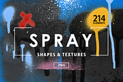 Spray Shapes & Textures, a Texture Graphic by ArtistMef (Thumbnail 1 of 8)