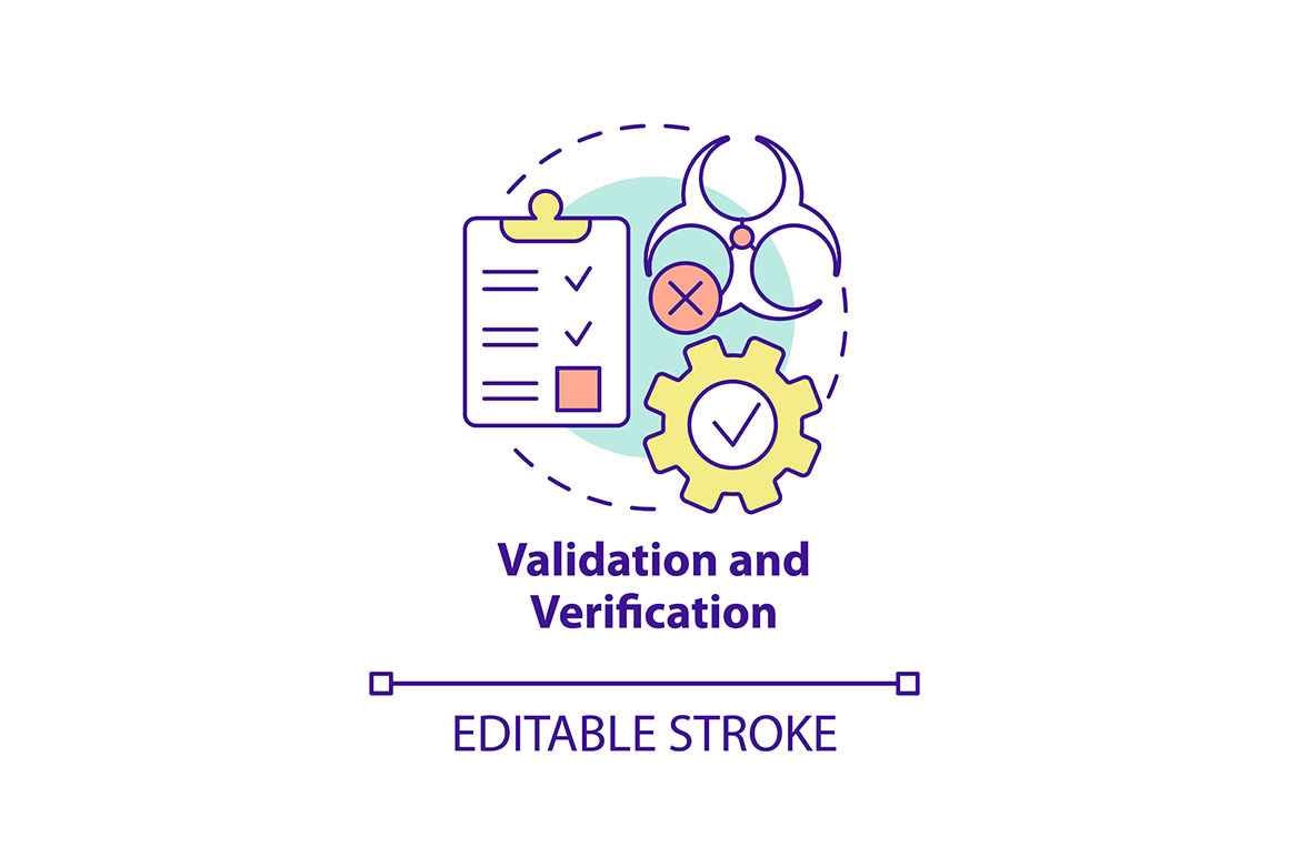 Validation and verification concept, an Icon by IMG Visuals