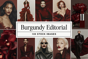 Burgundy Editorial Stock Images, a Beauty & Fashion Photo by Studio Loire
