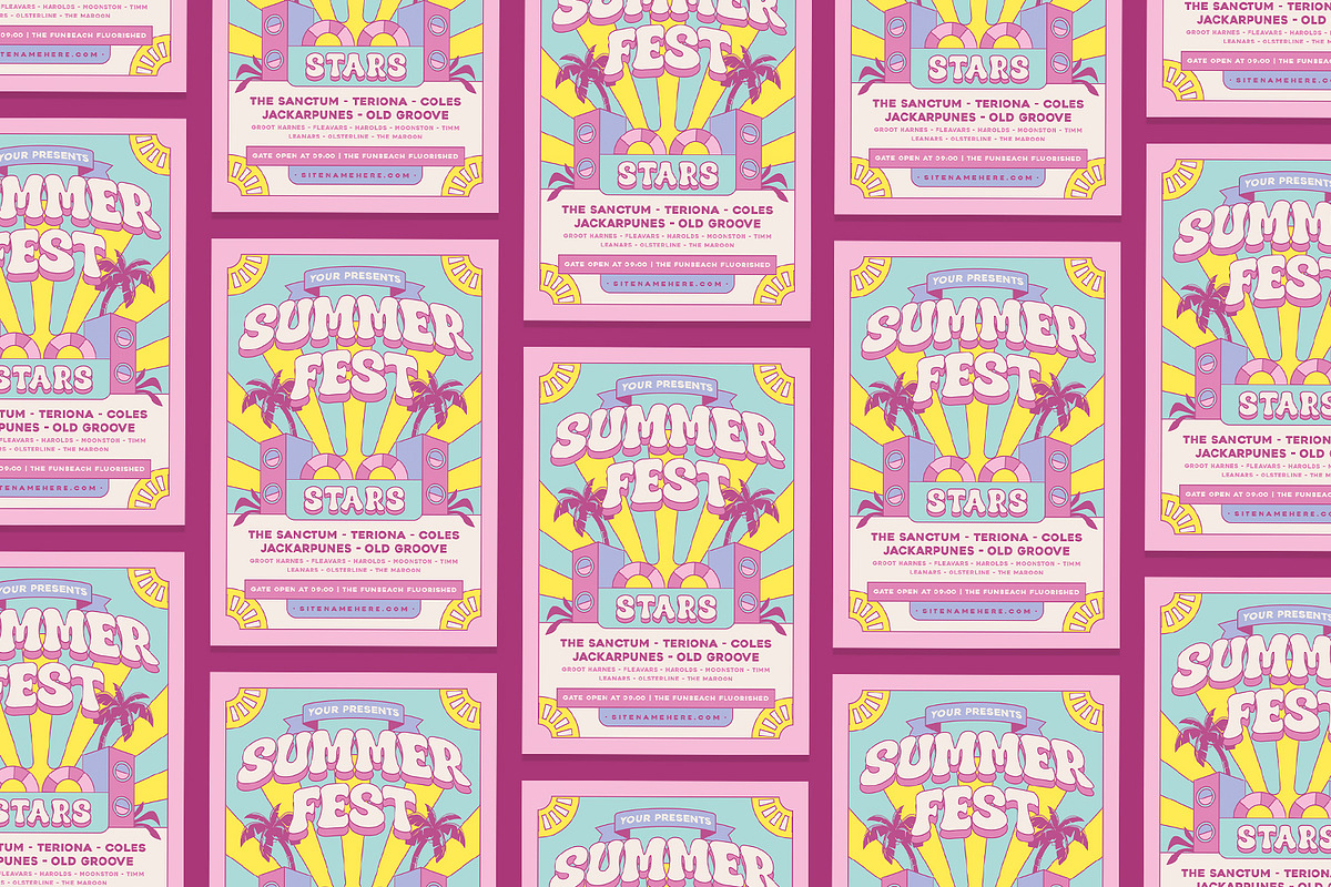 Sumfest - Summer Fest Flyer, a Flyer Template by Poetjoek Creative (Photo 3 of 3)