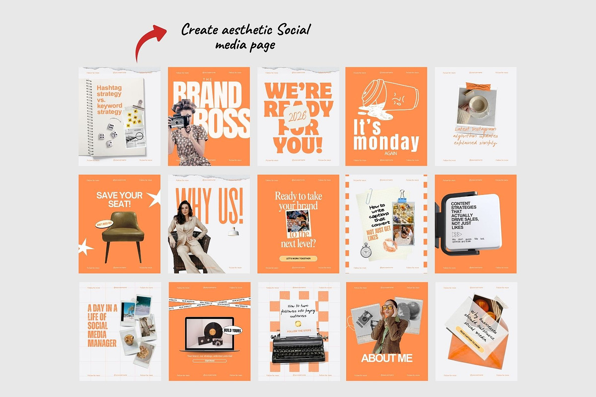 Social Media Manager Content Template preview 5