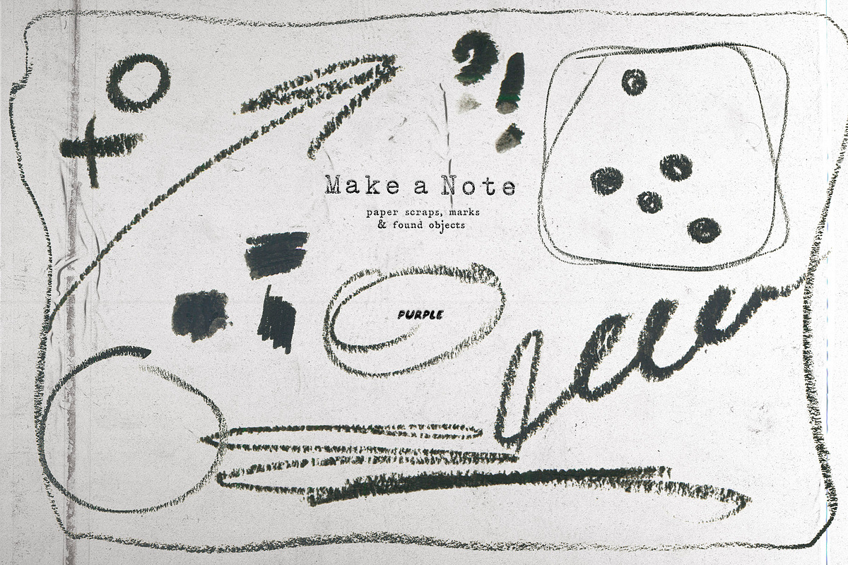 Make a Note: Paper Scraps & Scanned Collage Elements