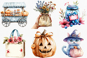 Boho Halloween Trick or Treat, an Illustration by Canvas Craft (Thumbnail 4 of 8)