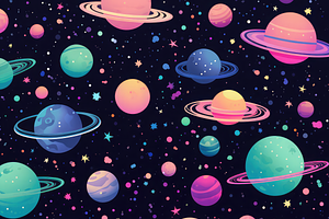 Cute Galaxy Pattern