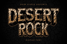 Desert Rock display font family