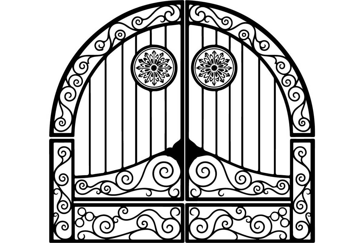 Decorative Iron Gate Bundle, a Decorative Illustration by Designer_Momina (Photo 21 of 26)