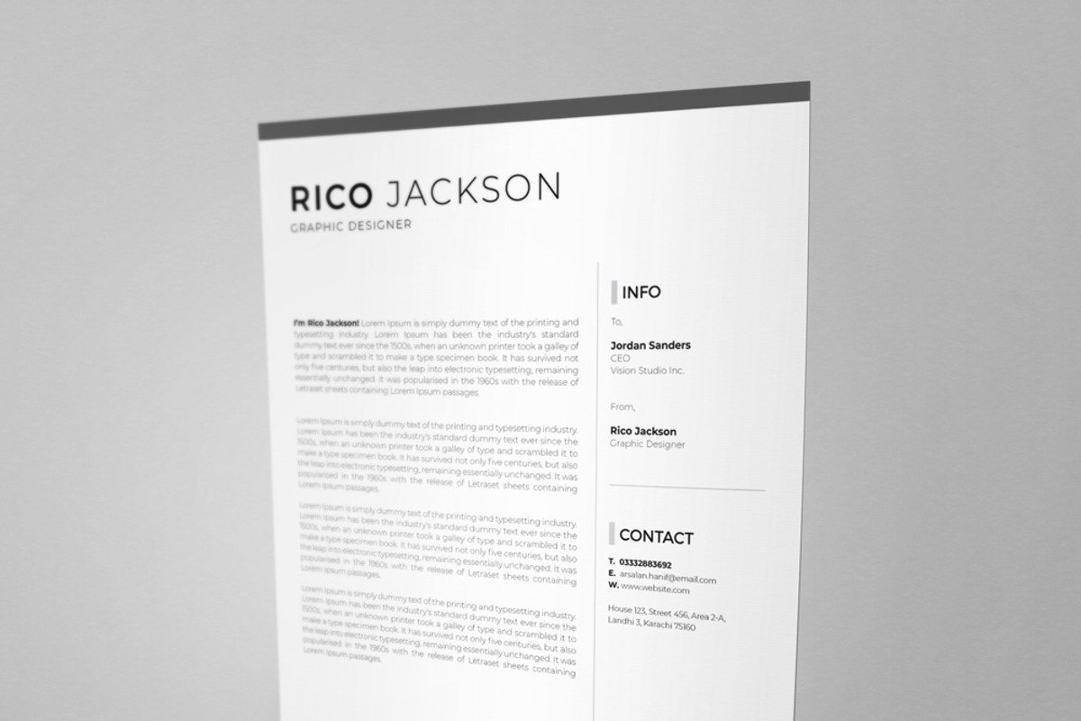Resume CV, a Resume Template by Design'sTRIBE (Photo 8 of 9)