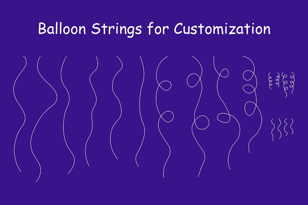 Customizable Mylar Balloon Alphabet, an Illustration by Ashley Katrina (Photo 5 of 5)