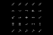 Masonry Tools Icon Set, an Outline Icon by Berkah Studio (Thumbnail 2 of 3)