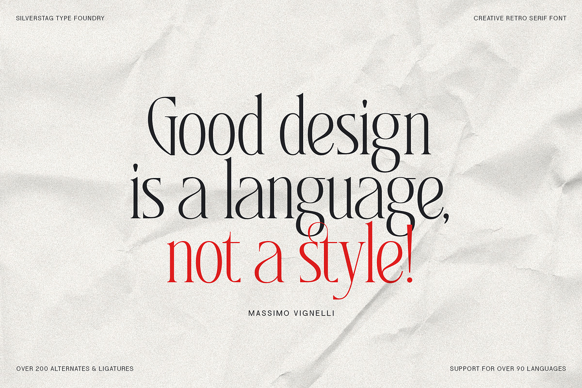 SLTF Rogue Rebellion - Ligature Font, a Serif Font by SilverStag Type Foundry (Photo 18 of 30)