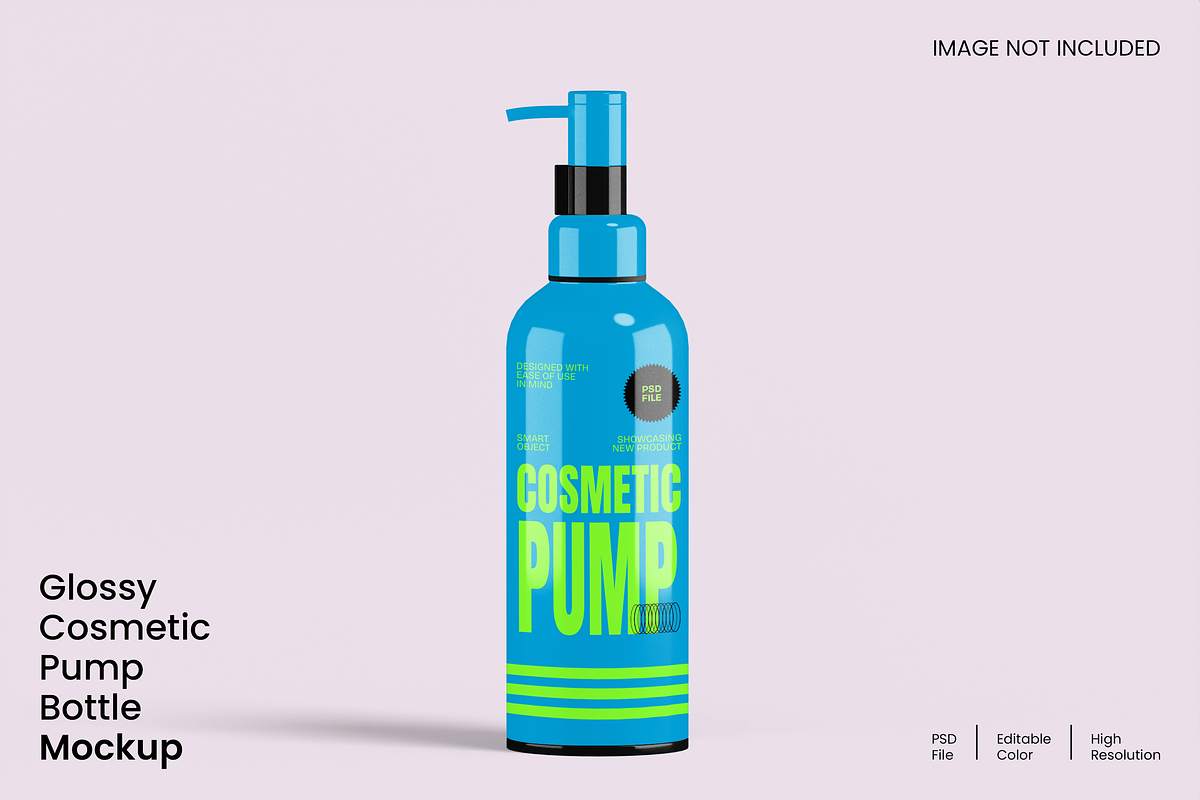 Cosmetic Pump Bottle Mockup, a Packaging Mockup by Unerispace