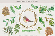 Winter Berry Watercolor Illustration, a Seasonal Illustration by Fire Spark Studio (Thumbnail 4 of 7)