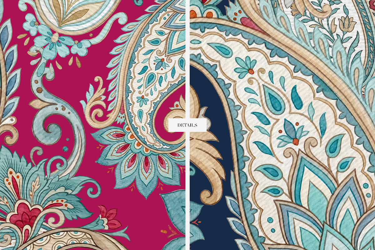 Royal Paisley Seamless Patterns 2026, a Pattern Graphic by LEAFure (Photo 8 of 10)