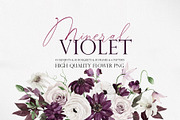 Watercolor flower - Mineral Violet, an Illustration by Beigetime (Thumbnail 1 of 14)